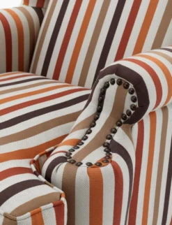 Casa Padrino Sessel mehrfarbig mit schwarzen Beinen 81 x 104 x H. 104 cm - Luxus Kollektion