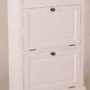 Casa Padrino Shabby Chic Landhaus Stil Schuhschrank Weiß 75 x 28 x 115 cm