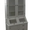 Casa Padrino Shabby Chic Landhaus Buffetschrank, Kiefer und MDF, 90 x 50 x 210 cm