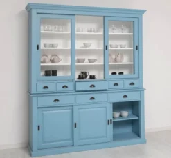 Casa Padrino Sideboard im Landhausstil mit 3 Schiebetüren, 199 x 48 x 225 cm