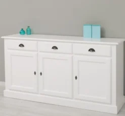 Casa Padrino Sideboard im Landhausstil mit 3 Türen und 3 Schubladen, 172 x 45 x 90 cm