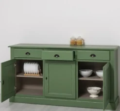 Casa Padrino Sideboard im Landhausstil mit 3 Türen und 3 Schubladen, 172 x 45 x 90 cm