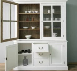 Casa Padrino Sideboard im Landhausstil mit 2 Türen, 179 x 47 x 225 cm