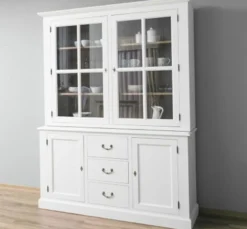 Casa Padrino Sideboard im Landhausstil mit 2 Türen, 179 x 47 x 225 cm