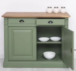 Casa Padrino Sideboard im Landhausstil mit 2 Türen und 2 Schubladen, 116 x 51 x 90 cm
