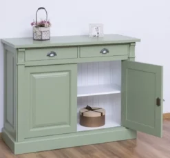 Casa Padrino Sideboard im Landhausstil mit 2 Türen und 2 Schubladen, 116 x 51 x 90 cm