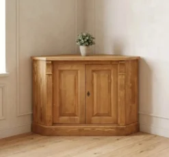 Casa Padrino Sideboard im Landhausstil mit 2 Türen und Eichenholzplatte, 110 x 52 x 78 cm
