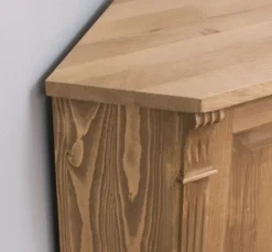 Casa Padrino Sideboard im Landhausstil mit 2 Türen und Eichenholzplatte, 110 x 52 x 78 cm
