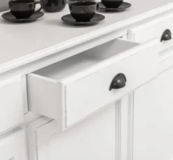 Casa Padrino Sideboard im Landhausstil mit 4 Türen und 4 Schubladen, 224 x 45 x 90 cm