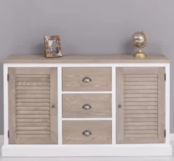 Casa Padrino Sideboard im Landhausstil mit 2 Türen und 3 Schubladen, 158 x 37 x 90 cm
