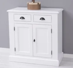 Casa Padrino Sideboard im Landhausstil mit 2 Türen und 2 Schubladen, 90 x 47 x 93 cm