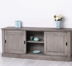 Casa Padrino Sideboard im Landhausstil mit 3 Schiebetüren, 188 x 48 x 78 cm