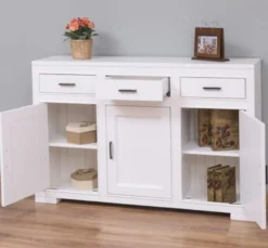 Casa Padrino Sideboard im Landhausstil mit 3 Türen und 3 Schubladen, 140 x 35 x 90 cm