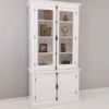 Casa Padrino Sideboard im Landhausstil mit 2 Glastüren, 120 x 50 x 228 cm
