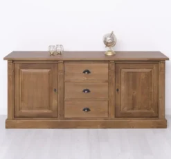 Casa Padrino Sideboard im Landhausstil mit 2 Türen und 3 Schubladen, 179 x 51 x 78 cm