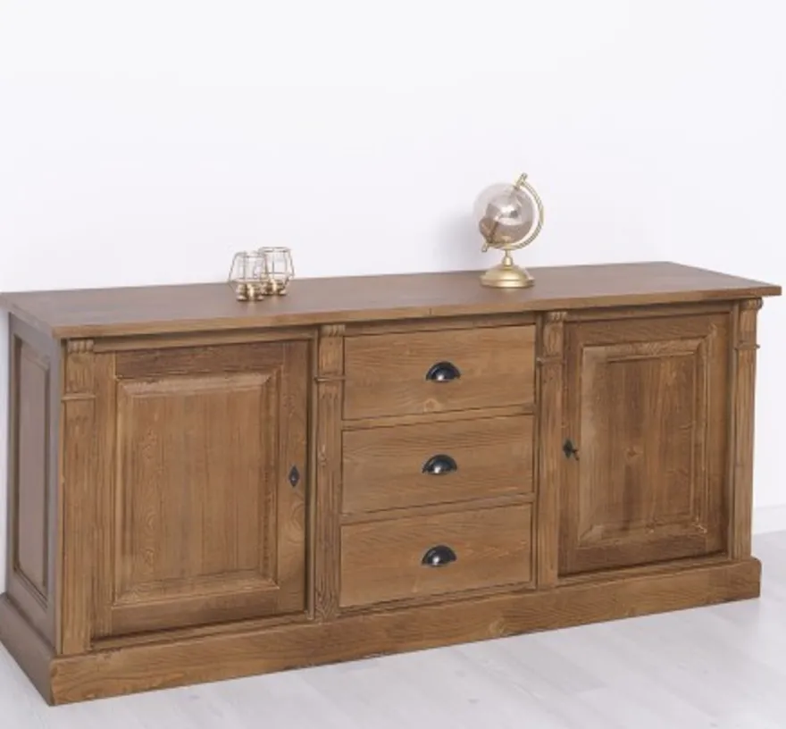 Casa Padrino Sideboard im Landhausstil mit 2 Türen und 3 Schubladen, 179 x 51 x 78 cm