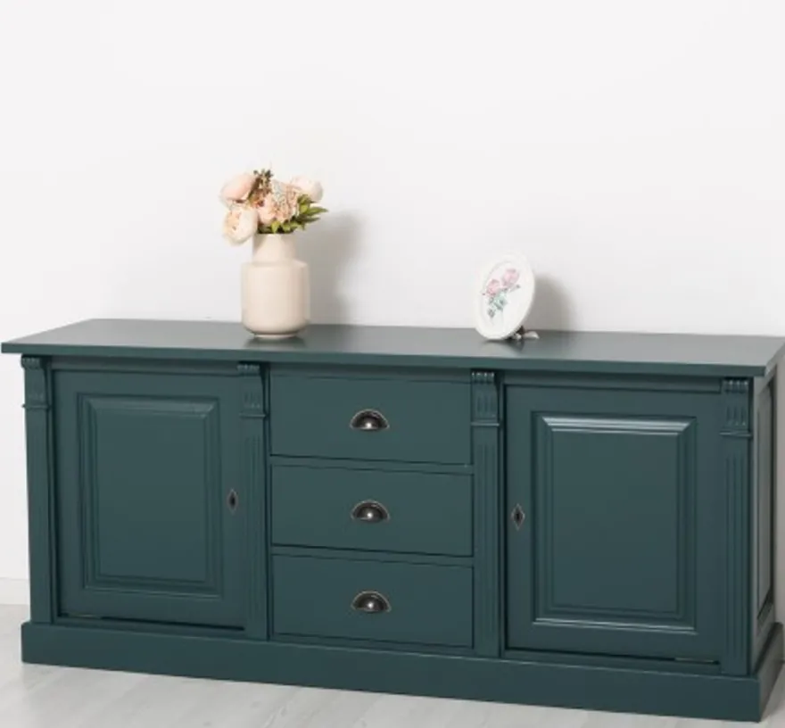Casa Padrino Sideboard im Landhausstil mit 2 Türen und 3 Schubladen, 179 x 51 x 78 cm