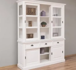 Casa Padrino Sideboard im Landhausstil mit 6 Schiebetüren und 3 Schubladen, 180 x 51 x 220 cm