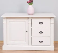 Casa Padrino Sideboard im Landhausstil mit 1 Tür und 3 Schubladen, 116 x 51 x 78 cm