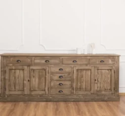 Casa Padrino Sideboard im Landhausstil mit 4 Türen und 8 Schubladen, 239 x 47 x 93 cm