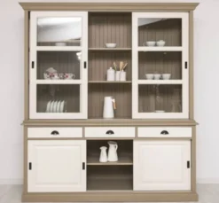 Casa Padrino Sideboard im Landhausstil mit 3 Schiebetüren, 206 x 53 x 219 cm