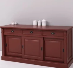 Casa Padrino Sideboard im Landhausstil mit 3 Schubladen, 176 x 51 x 85 cm
