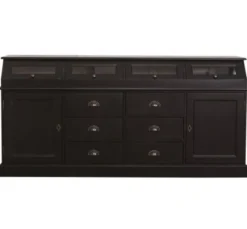 Casa Padrino Sideboard im Landhausstil mit 2 Türen und 6 Schubladen, 208 x 50 x 100 cm