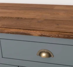 Casa Padrino Sideboard im Landhausstil mit 4 Türen, 8 Schubladen und Eichenholzplatte, 239 x 47 x 93 cm