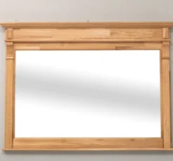 Casa Padrino Spiegel im Landhausstil Natur lackiert, 141 x 10 x 100 cm