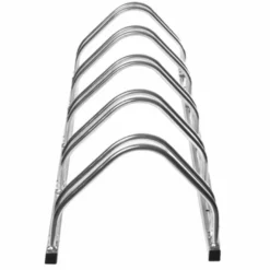 Casa Padrino Stahl Fahrradständer Silber 170 cm - Metall Fahrradständer - Stadt & Park Equipment