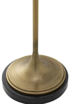 Casa Padrino Stehleuchte Antik Messing / Schwarz Ø 32 x H. 140 cm - Luxus Möbel