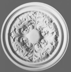 Casa Padrino Stuck Rosette 69.5 x 69.5 cm Deckenstuck Deckenrosette Stuckrosette Wandrosette Barock Jugendstil