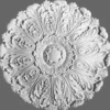 Casa Padrino Stuck Rosette 75 x 75 cm Deckenstuck Deckenrosette Wandrosette in Weiß
