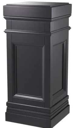 Casa Padrino Säule Schwarz 44 x 44 x H. 103 cm - Luxus Beistelltisch