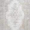 Casa Padrino Teppich Vintage Cremefarben - Verschiedene Größen - Rechteckiger Teppich im Vintage Look - Wohnzimmer Deko Accessoires