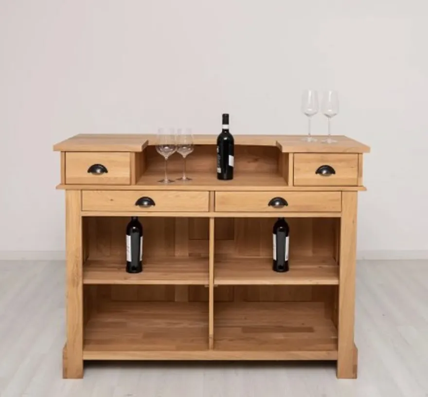 Casa Padrino Theke im Landhausstil, 140 x 51 x 107 cm