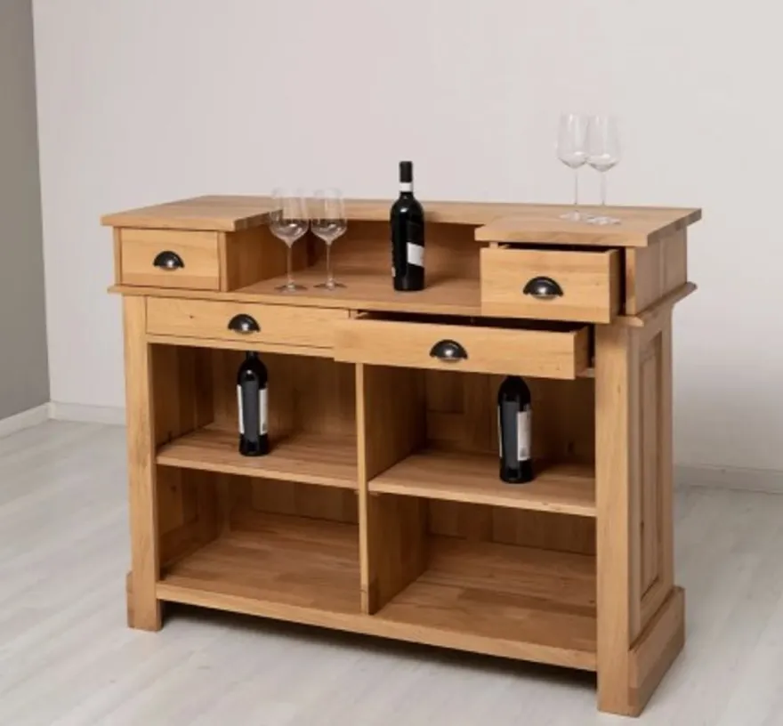 Casa Padrino Theke im Landhausstil, 140 x 51 x 107 cm