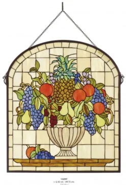 Casa Padrino Tiffany Glas Mosaik Wand Dekoration, Bunt, 62 x H 72 cm - Luxus Wandbild fuer Hotel und Gastronomie