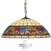 Casa Padrino Tiffany Pendelleuchte Ø 40 cm - Tiffany Hängeleuchte - Tiffany Leuchten