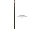 Casa Padrino Tiffany Stehleuchte im Barockstil - Creme Bunt - Höhe 170 cm, Durchmesser 53 cm