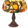 Casa Padrino Tiffany Tischleuchte Ø 25 x H. 34 cm - Tiffany Hockerleuchte