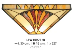 Casa Padrino Tiffany Wandleuchte Ø 30 x H. 18 cm - Luxus Wohnzimmer Wandlampe