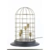 Casa Padrino Tischleuchte Schwarz / Bronze 47 x H 60 cm - Elegante Leuchte aus Metall