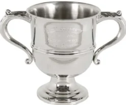 Casa Padrino Trophäe Silber 36 x H. 47 cm - Luxus Dekoration