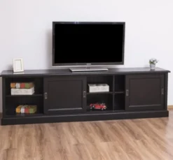 Casa Padrino TV Schrank im Landhausstil mit 4 Schiebetüren, 246 x 46 x 70 cm