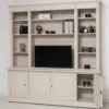 Casa Padrino TV Schrank im Landhausstil Creme Waterloo, 223 x 51 x 228 cm
