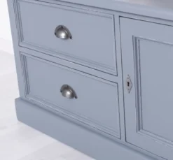 Casa Padrino TV Schrank im Landhausstil mit 1 Tür und 2 Schubladen, 120 x 40 x 57 cm