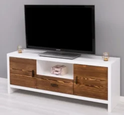 Casa Padrino TV Schrank im Landhausstil mit 2 Türen und 1 Schublade, 160 x 40 x 60 cm