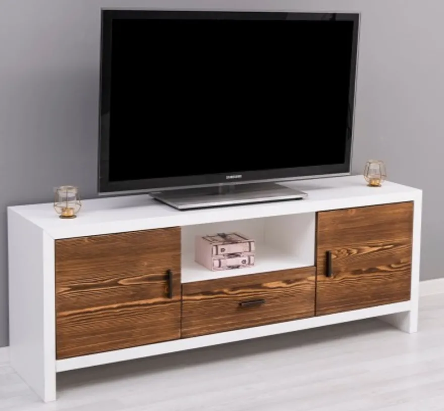 Casa Padrino TV Schrank im Landhausstil mit 2 Türen und 1 Schublade, 160 x 40 x 60 cm