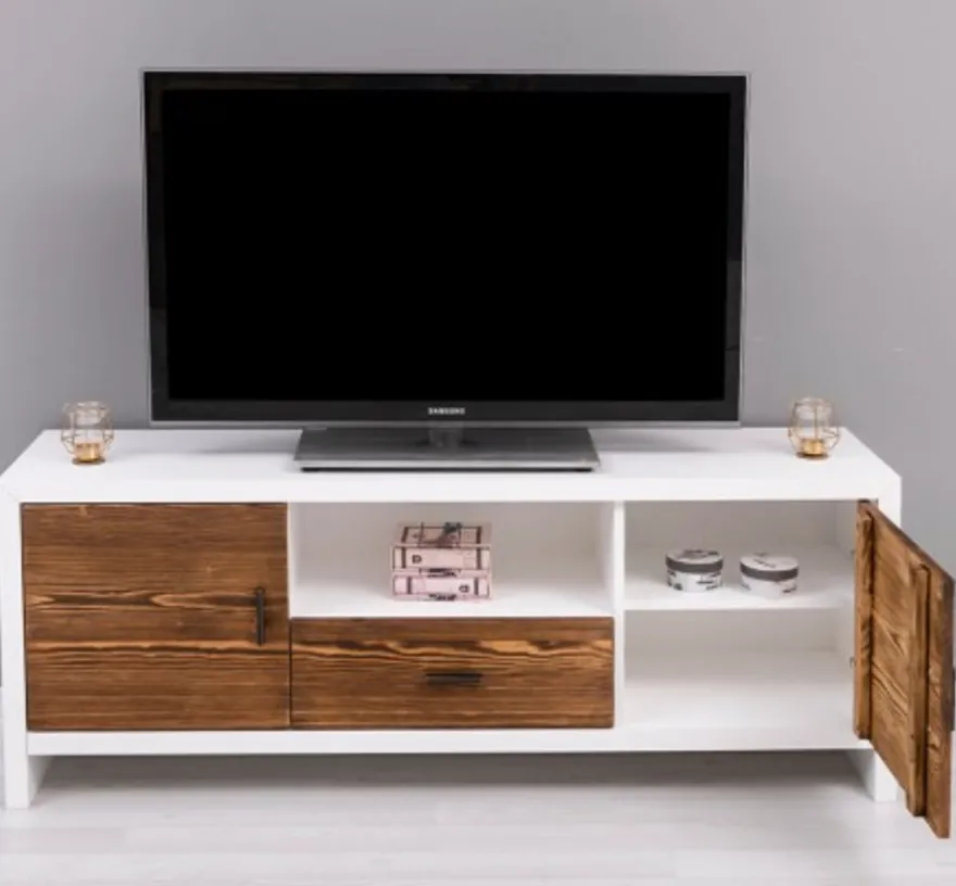 Casa Padrino TV Schrank im Landhausstil mit 2 Türen und 1 Schublade, 160 x 40 x 60 cm